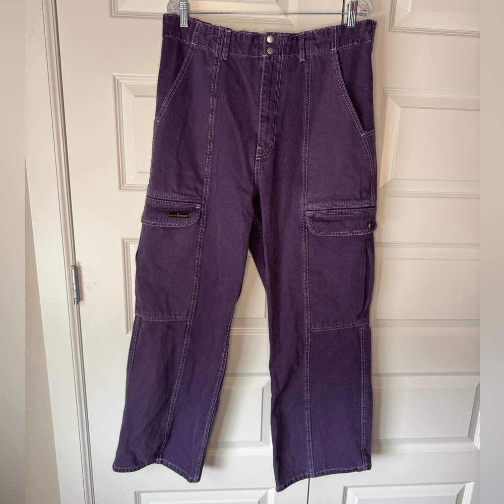 BDG High Rise Purple Cargo Pants
